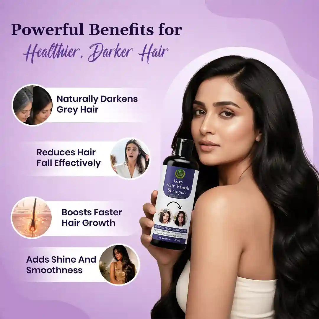 Grey Hair Vanish Shampoo Grey Hair Care & Stronger Hair ⭐