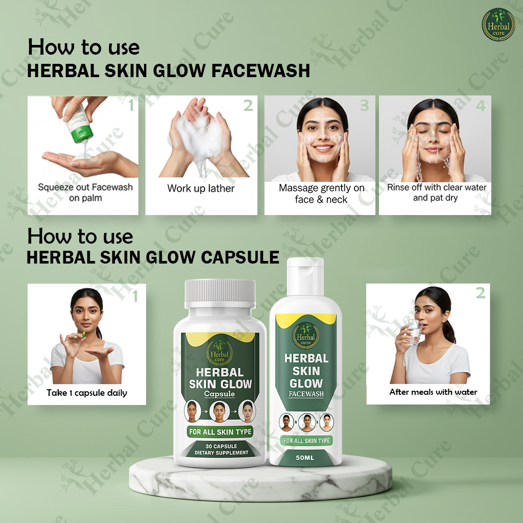 Herbal Skin Glow Facewash and Capsule