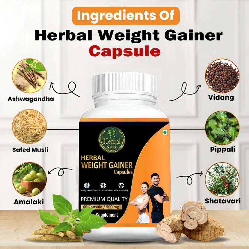 Herbal Weight Gainer Capsule for Men & Women