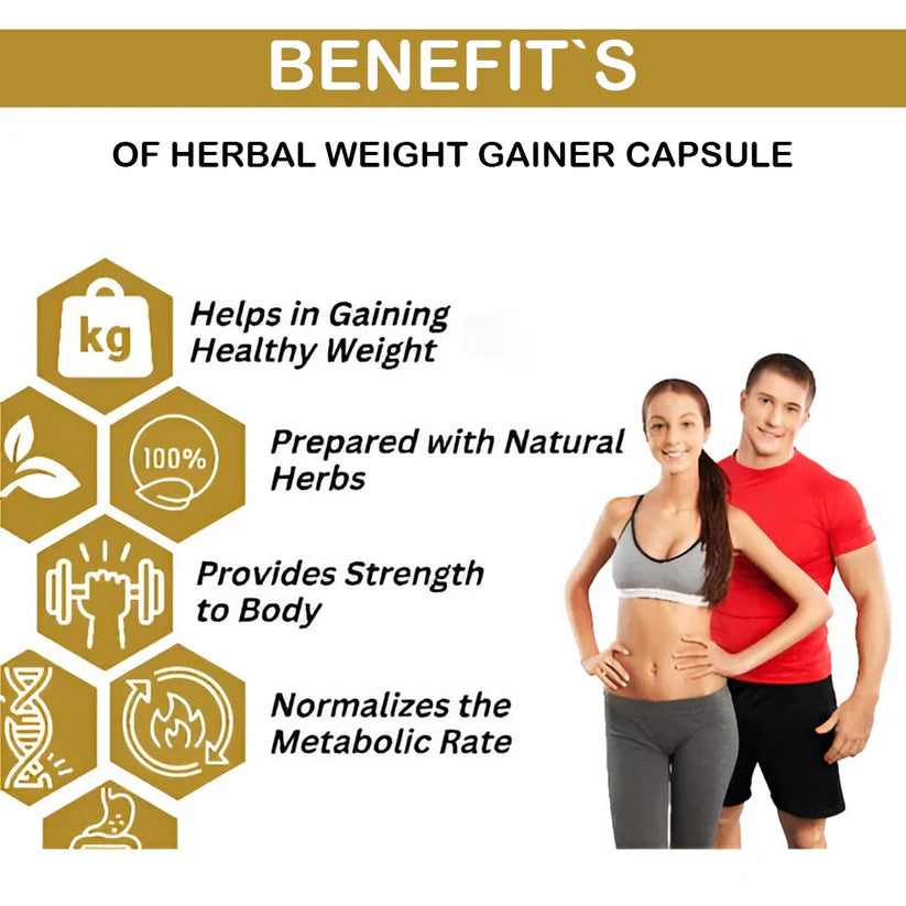Herbal Weight Gainer Capsule for Men & Women