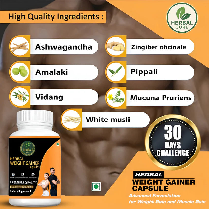 Herbal Weight Gainer Capsule for Men & Women