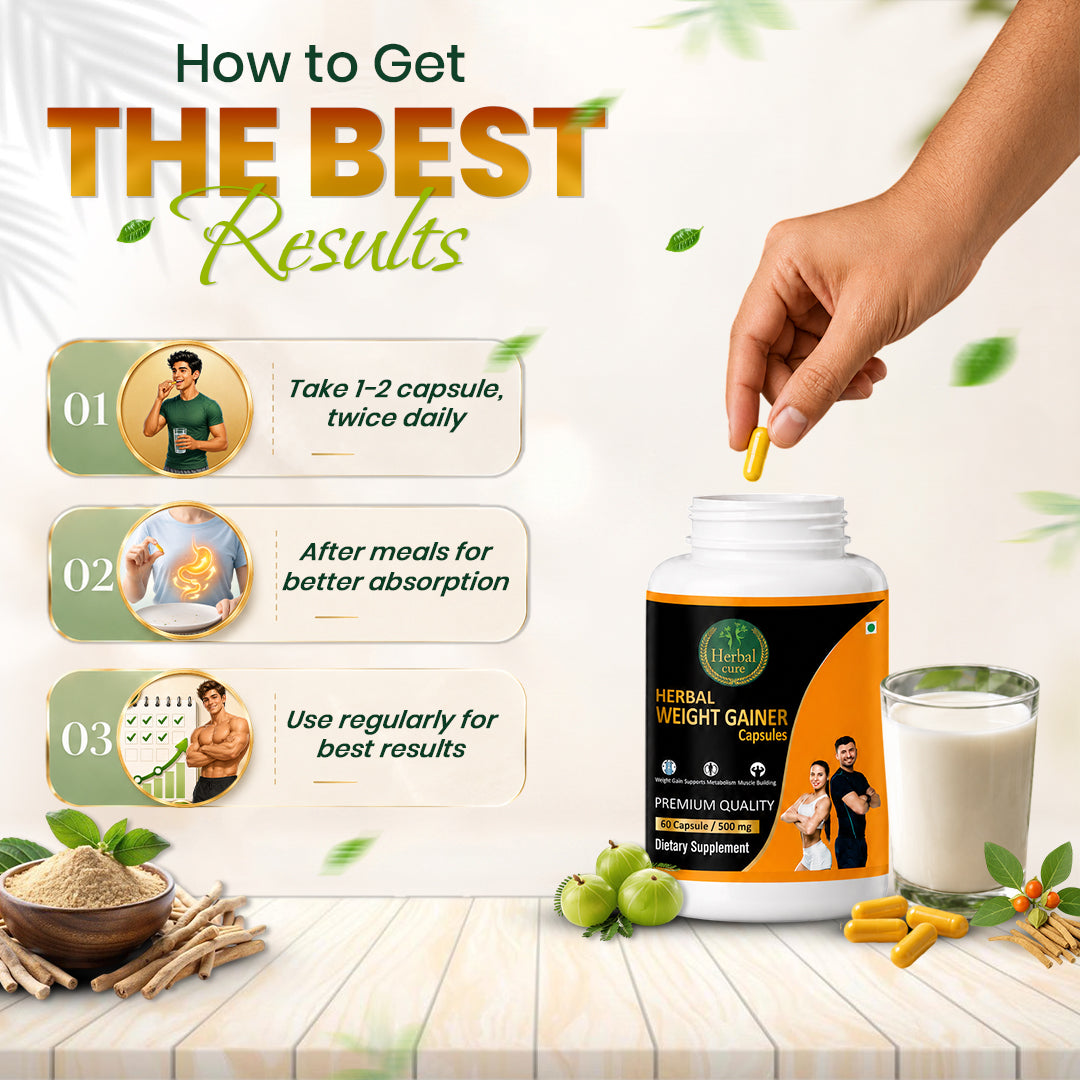 Herbal Weight Gainer Capsule for Men & Women