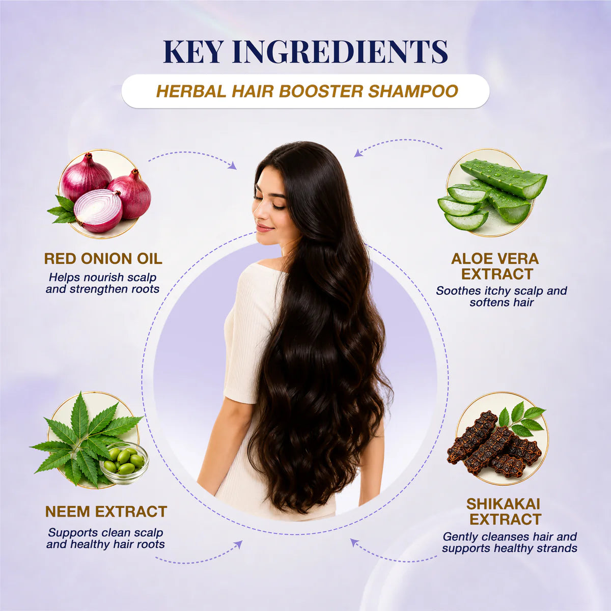 HERBAL HAIR BOOSTER SHAMPOO STRONGER, THICKER & HEALTHIER HAIR