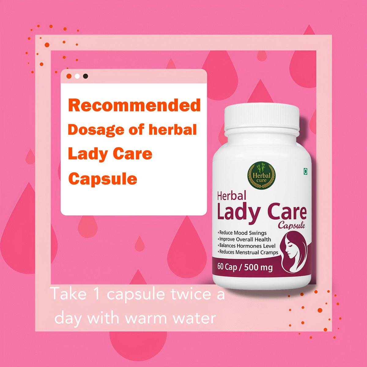 Herbal Lady Care Capsule packaging 