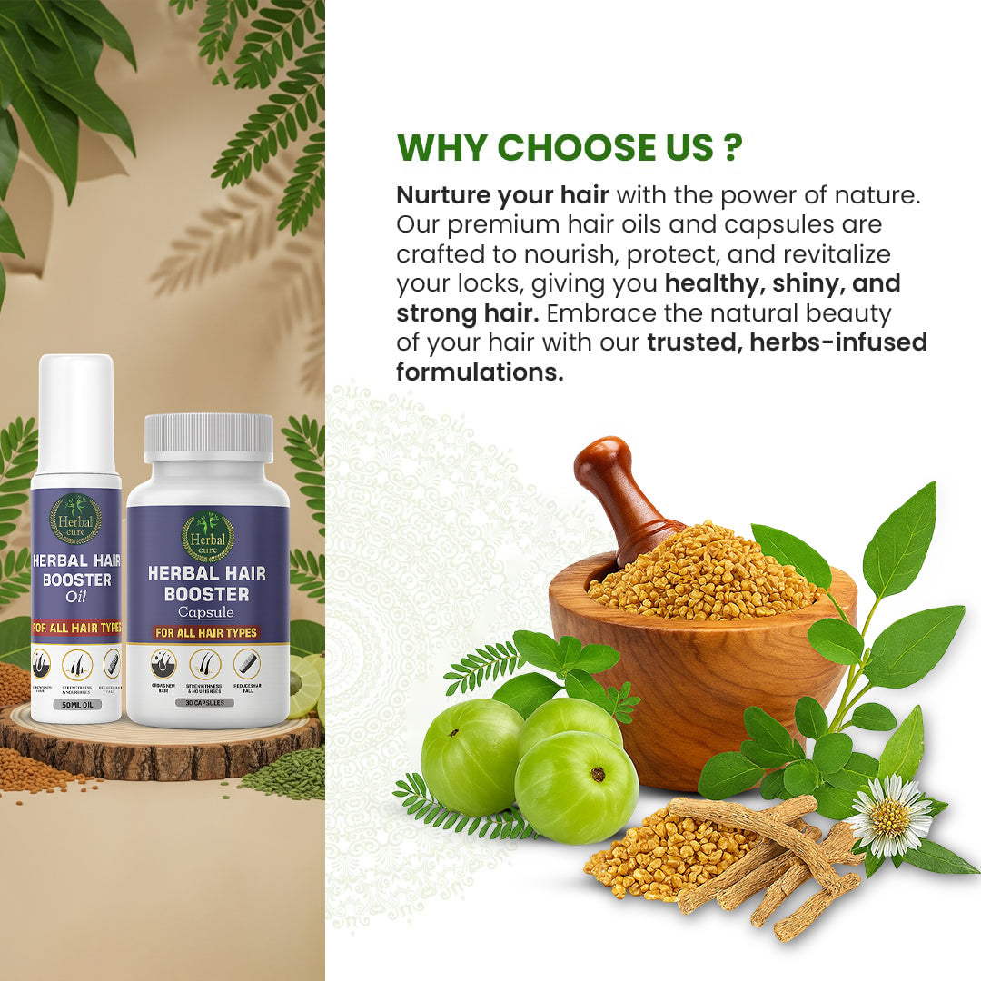 Herbal hair care products with natural ingredients 