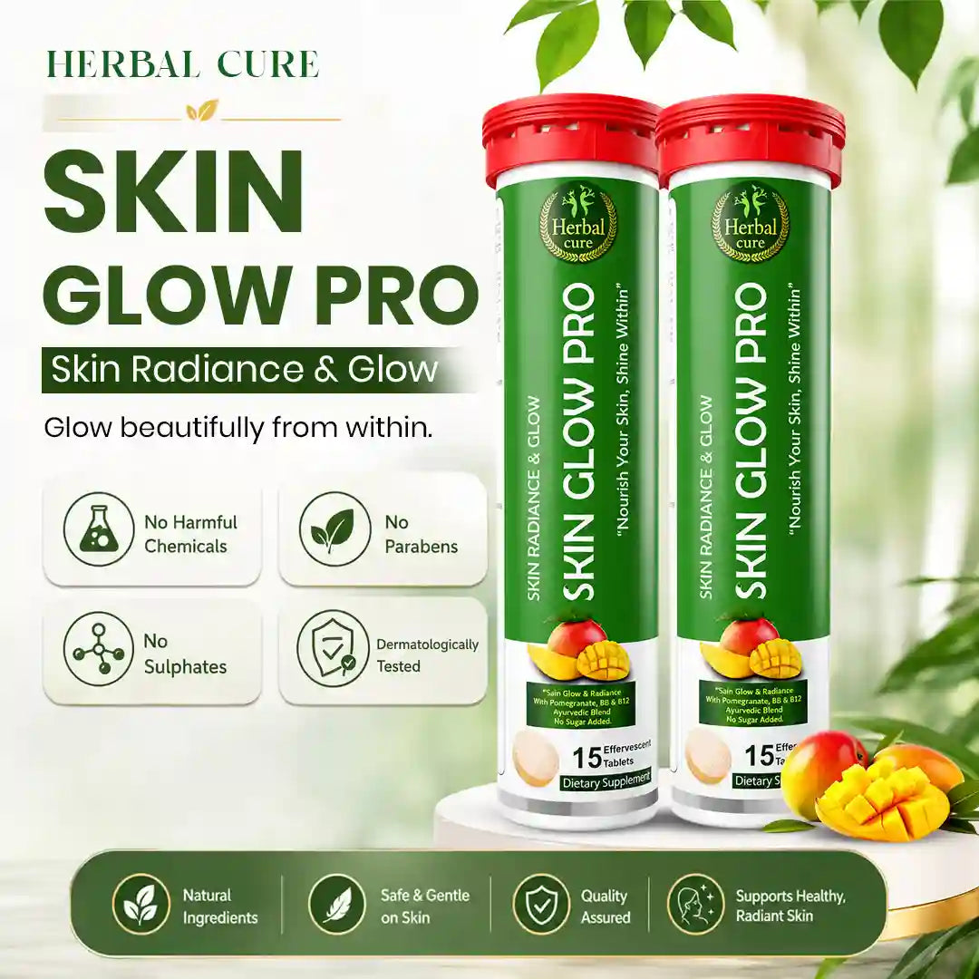 Herbal Skin Glow Pro Tablet for Men & Women (Pack -of-2-30 tablets each)