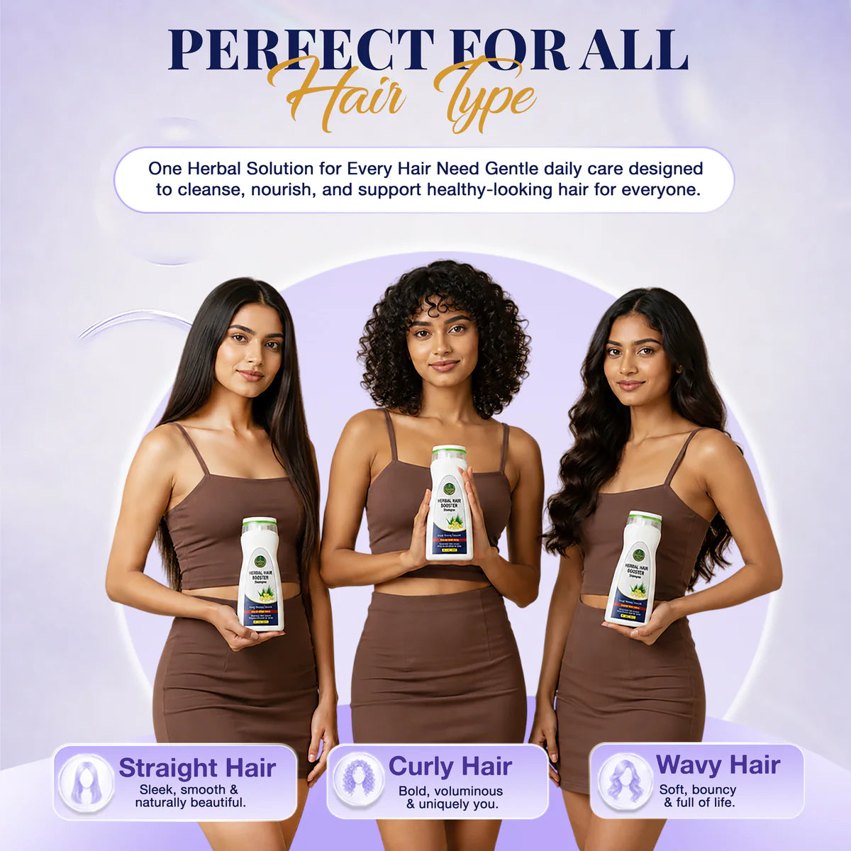 HERBAL HAIR BOOSTER SHAMPOO STRONGER, THICKER & HEALTHIER HAIR