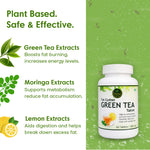 Fat Cutter Green Tea supplement bottle with plant-based ingredients.